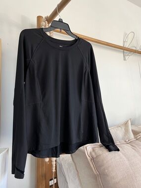 Fila Black Women's Long Sleeve Performance Tee